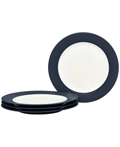 Noritake Colorwave Rim Salad Plates, Set Of 4 In Navy