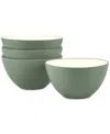 Noritake Colorwave Side/prep Bowls, Set Of 4 In Green