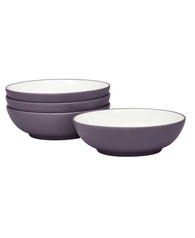 Noritake Colorwave Soup/cereal Bowls 22 Oz, Set Of 4 In Plum