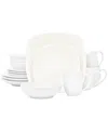 Noritake Colorwave Square 16 Pc. Dinnerware Set, Service For 4 In White