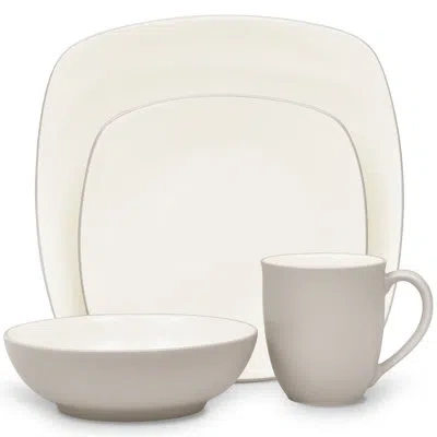 Noritake Colorwave Square 4-piece Place Setting, Service For 1 In Sand