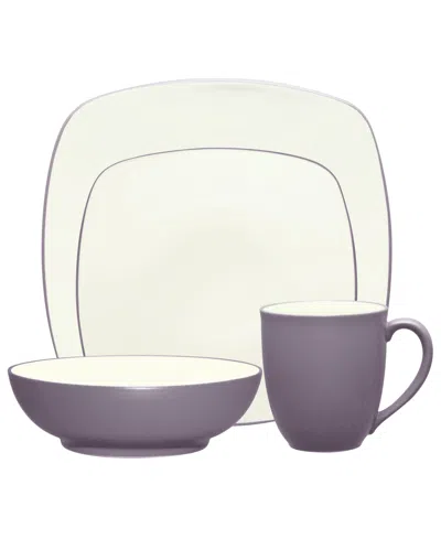 Noritake Colorwave Square 4 Piece Place Setting In Plum