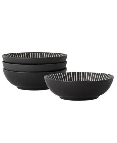 Noritake Colorwave Stripe Cereal Bowls, Set Of 4 In Gray