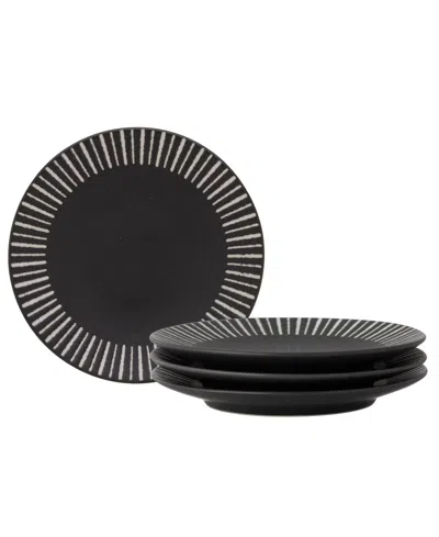Noritake Colorwave Stripe Mini Plates, Set Of 4 In Gray
