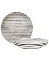 Noritake Colorwave Weave Set Of 4 Accent Plates, 8.25" In Slate
