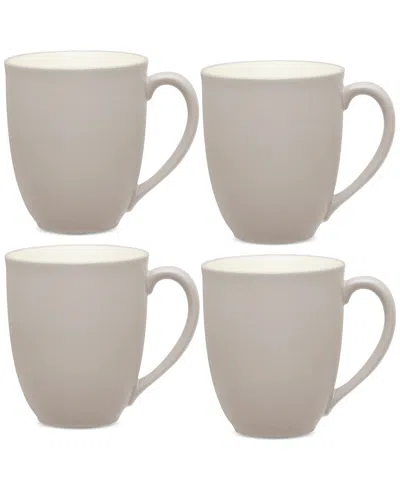 Noritake Colorwave Xl 18-oz. Mugs, Set Of 4 In Brown