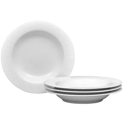 Noritake Conifere Rim Soup Bowls, 9", 12 Oz. In White