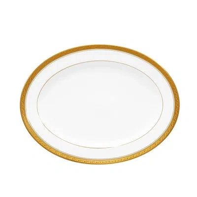Noritake Crestwood Butter/relish Tray, 8" In Gold