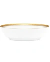 Noritake Crestwood Gold Oval Vegetable Bowl In Gold