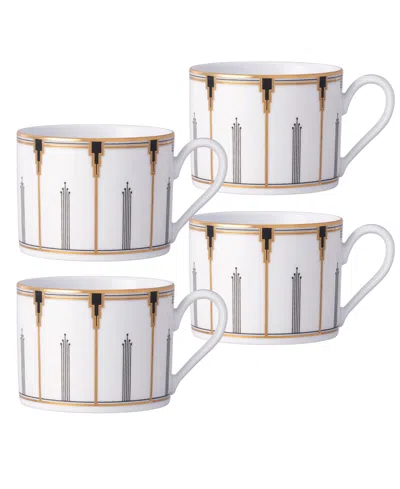 Noritake Empire Gold-tone Cups, Set Of 4 In Multi
