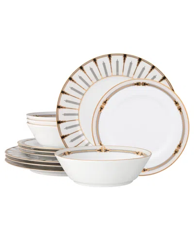 Noritake Empire Gold-tone 12-pc. Dinnerware Set, Service For 4 In Multi