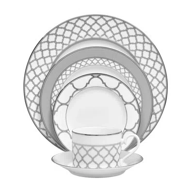 Noritake Eternal Palace 5-piece Place Setting, Service For 1 In Platinum