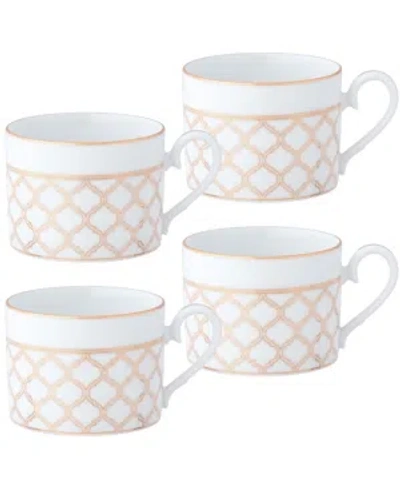 Noritake Eternal Palace Gold Set Of 4 Cups, 8-1/2 oz In White And Gold