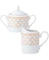 Noritake Eternal Palace Gold Sugar Creamer Set In White