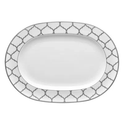Noritake Eternal Palace Oval Platter, 14" In Platinum