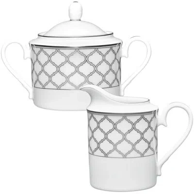 Noritake Eternal Palace Sugar And Creamer Set In Platinum