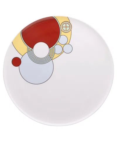 Noritake Frank Lloyd Wright Imperial Cabaret Coupe Plate, 10-1/4" In Multi
