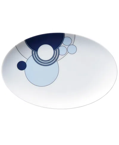 Noritake Frank Lloyd Wright Imperial Cabaret Oval Plate In Blue