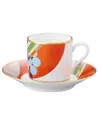 Noritake Frank Lloyd Wright March Balloons After Dinner Cup And Saucer, Set Of 2 In Multi