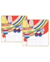 Noritake Frank Lloyd Wright March Balloons Square Plates, Set Of 2 In Multi