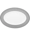 Noritake Graphite Oval Platter, 16" In Graphite