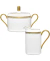 Noritake Haku Sugar Creamer Set In White