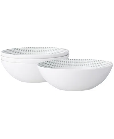 Noritake Hammock Cereal Bowls, Set Of 4 In Green