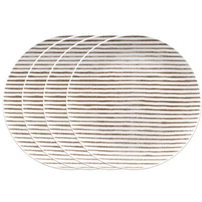 Noritake Hammock Coupe Salad Plates - Stripes, 9-1/2" In Khaki