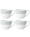 Noritake Hammock Cups, Set Of 4 In Green
