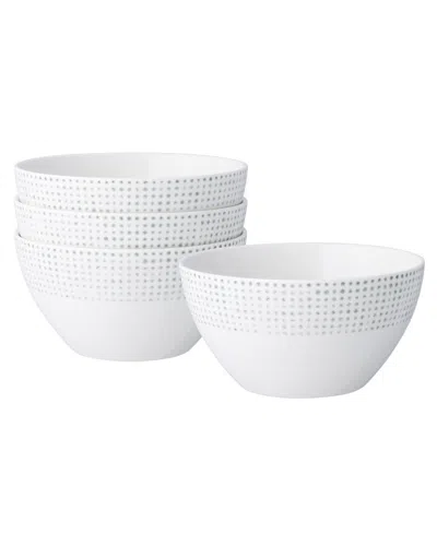 Noritake Hammock "dots" All-purpose Bowls, Set Of 4 In Green