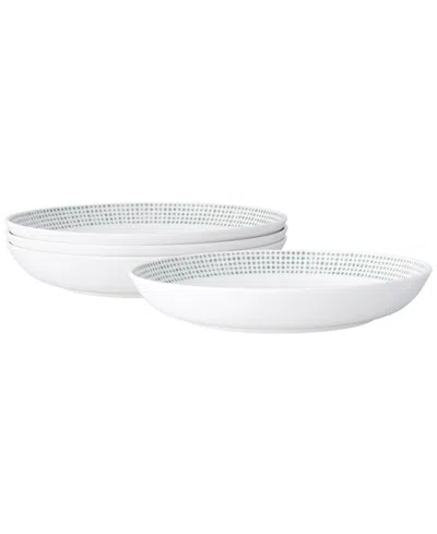 Noritake Hammock "dots" Dinner Bowls, Set Of 4 In Green