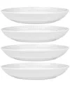 Noritake Hammock "dots" Dinner Bowls, Set Of 4 In Grey