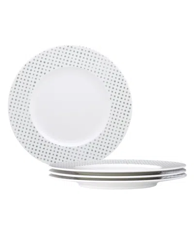 Noritake Hammock "dots" Rim Salad Plates, Set Of 4 In Green