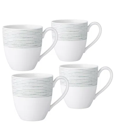 Noritake Hammock Mugs, Set Of 4 In Green