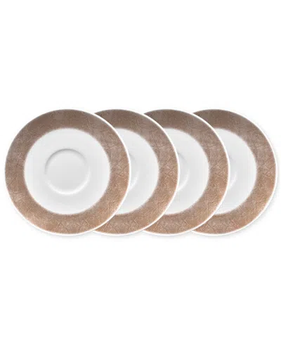 Noritake Hammock Saucers, Set Of 4 In Beige