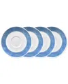 Noritake Hammock Saucers, Set Of 4 In Blue