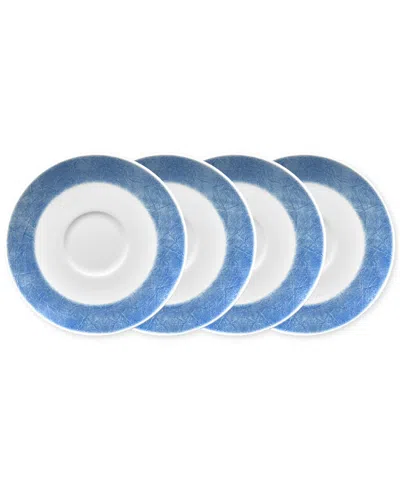 Noritake Hammock Saucers, Set Of 4 In Blue