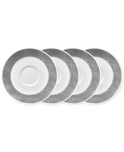 Noritake Hammock Saucers, Set Of 4 In Grey