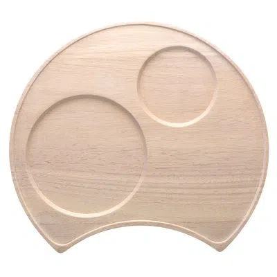 Noritake Hammock Wood Crescent Serving Tray 13" In Blonde