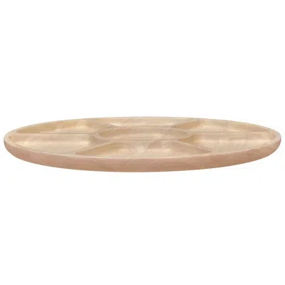 Noritake Hammock Wood Divided Server, 16" In Blonde