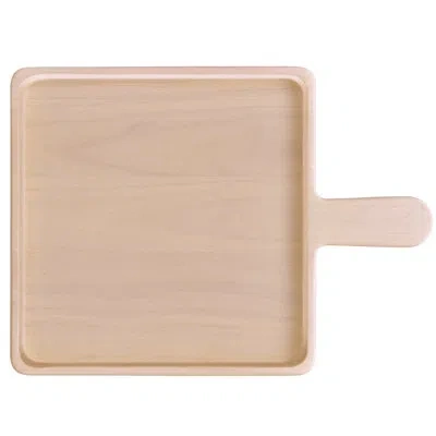 Noritake Hammock Wood Square Platter, 12" In Blonde