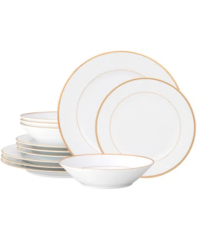 Noritake Heritage 12-pc. Dinnerware Set, Service For 4 In Gold