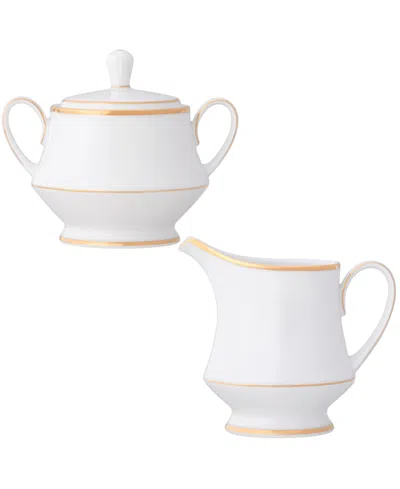 Noritake Heritage 2-pc. Sugar Bowl And Creamer Set In Gold