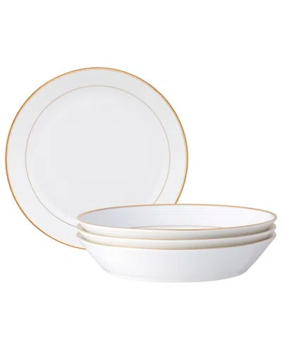 Noritake Heritage 4-pc. Coupe Dinner Bowl Set, Service For 4 In Gold