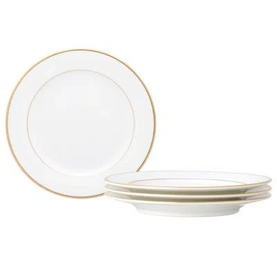Noritake Heritage Set Of 4 Bread & Butter/appetizer Plates, 6.25" In White
