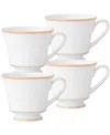 Noritake Heritage Set Of 4 Cups In White
