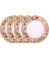 Noritake Hertford Dinnerware Collection In White Pink