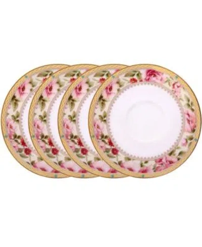 Noritake Hertford Dinnerware Collection In White Pink