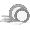 Noritake Infinity 12-piece Dinnerware Set, Service For 4 In Graphite