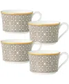 Noritake Infinity 4 Piece Cup Set, Service For 4 In Bronze